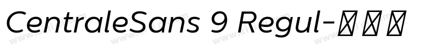 CentraleSans 9 Regul字体转换
